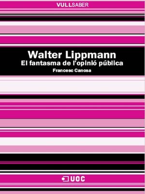 cover image of Walter Lippmann